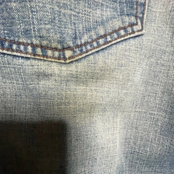 Structure Low Boot Mens Mid Rise Wide Leg Blue Jeans Size 36x30 - Picture 4 of 6